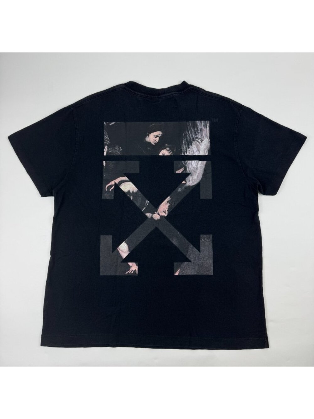 Off-White Oversized Fit Caravaggio Arrows Black T shirt Size XXS Virgil Abloh